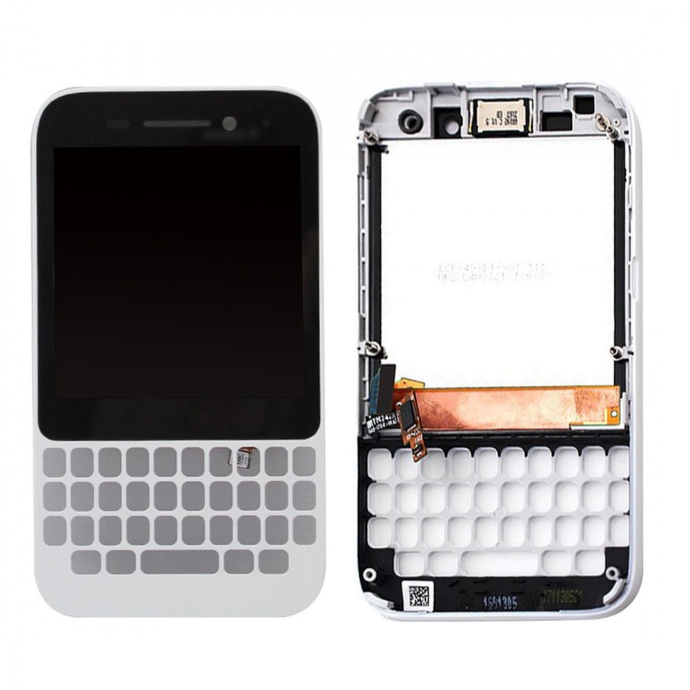 LCD Screen and Digitizer Full Assembly with Frame for BlackBerry Q5(White)  BlackBerry Q5